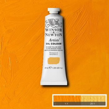 Winsor & Newton Artists' Oil Colour - 37 ml tube - Winsor Yellow Deep