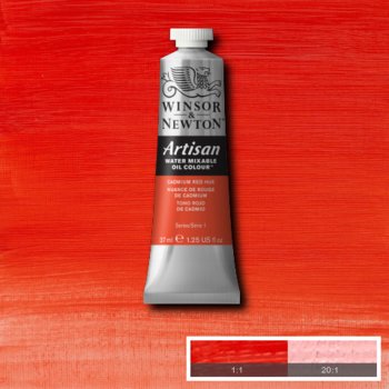 Winsor & Newton Artisan Water Mixable Oil Colour - 37 ml tube - Cadmium Red Hue
