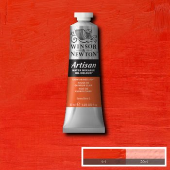 Winsor & Newton Artisan Water Mixable Oil Colour - 37 ml tube - Cadmium Red Light
