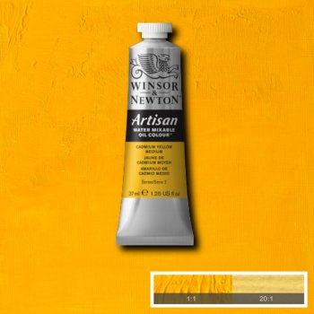 Winsor & Newton Artisan Water Mixable Oil Colour - 37 ml tube - Cadmium Yellow Medium