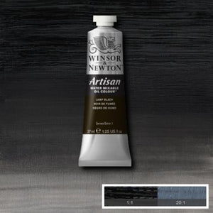 Winsor & Newton Artisan Water Mixable Oil Colour - 37 ml tube - Lamp Black