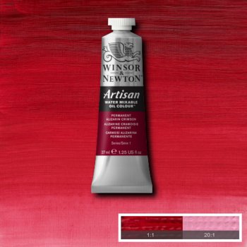 Winsor & Newton Artisan Water Mixable Oil Colour - 37 ml tube - Permanent Alizarin Crimson