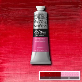 Winsor & Newton Artisan Water Mixable Oil Colour - 37 ml tube - Permanent Rose