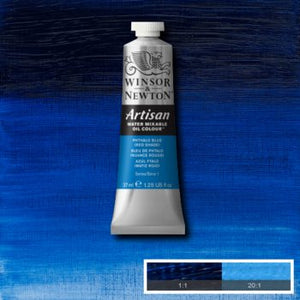 Winsor & Newton Artisan Water Mixable Oil Colour - 37 ml tube - Phthalo Blue (Red Shade)