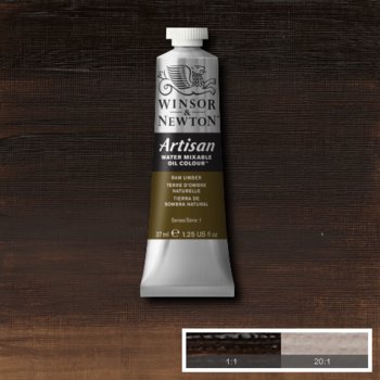 Winsor & Newton Artisan Water Mixable Oil Colour - 37 ml tube - Raw Umber
