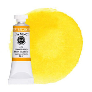Da Vinci Paint Artists' Watercolour - 15 ml tube - Arylide Yellow Deep