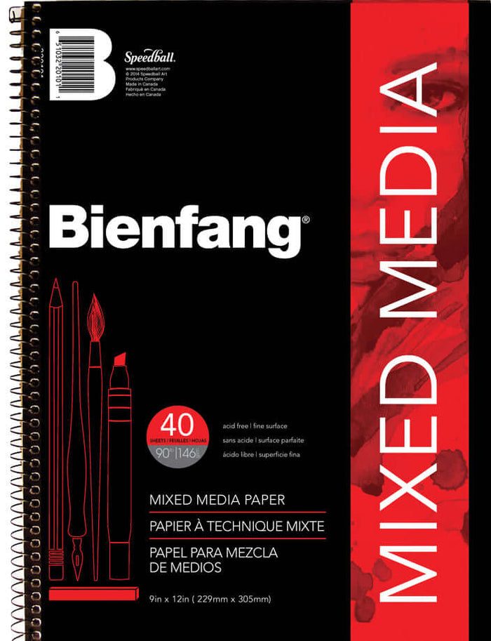 Bienfang Mixed Media Pad - 9" x 12"