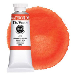 Da Vinci Paint Artists' Watercolour - 37 ml tube - Bright Red