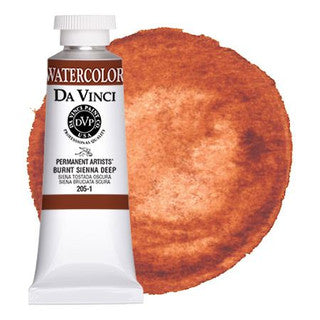 Da Vinci Paint Artists' Watercolour - 37 ml tube - Burnt Sienna Deep