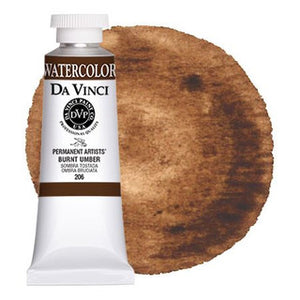 Da Vinci Paint Artists' Watercolour - 37 ml tube - Burnt Umber
