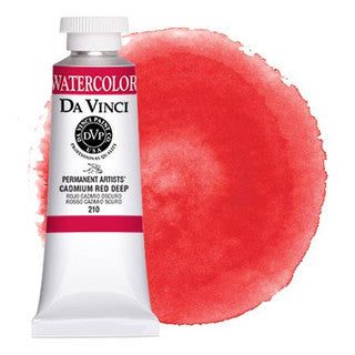 Da Vinci Paint Artists' Watercolour - 37 ml tube - Cadmium Red Deep