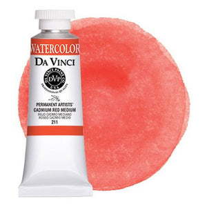 Da Vinci Paint Artists' Watercolour - 37 ml tube - Cadmium Red Medium