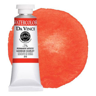 Da Vinci Paint Artists' Watercolour - 37 ml tube - Cadmium Scarlet