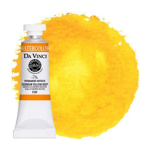 Da Vinci Paint Artists' Watercolour - 15 ml tube - Cadmium Yellow Deep