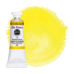 Da Vinci Paint Artists' Watercolour - 15 ml tube - Cadmium Yellow Medium