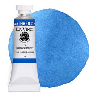 Da Vinci Paint Artists' Watercolour - 15 ml tube - Cerulean Blue Genuine