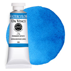 Da Vinci Paint Artists' Watercolour - 37 ml tube - Cerulean Blue (Hue)