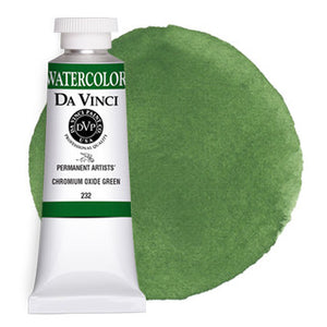 Da Vinci Paint Artists' Watercolour - 37 ml tube - Chromium Oxide Green