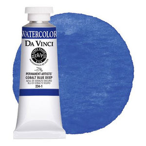 Da Vinci Paint Artists' Watercolour - 37 ml tube - Cobalt Blue Deep
