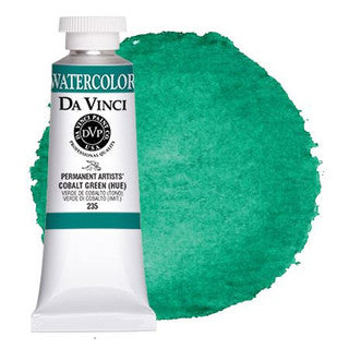 Da Vinci Paint Artists' Watercolour - 37 ml tube - Cobalt Green (Hue)