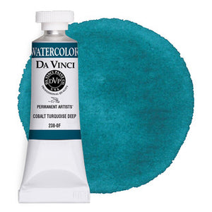 Da Vinci Paint Artists' Watercolour - 15 ml tube - Cobalt Turquoise Deep