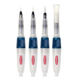 Derwent Push Button Waterbrush 4-Brush Assorted Set