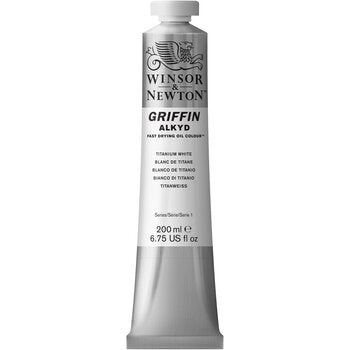 Winsor & Newton Griffin Alkyd Colour - 200 ml tube - Titanium White
