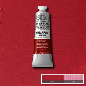 Winsor & Newton Griffin Alkyd Colour - 37 ml tube - Cadmium Red Deep Hue