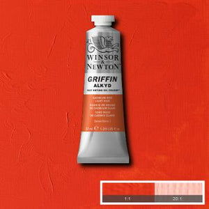 Winsor & Newton Griffin Alkyd Colour - 37 ml tube - Cadmium Red Light Hue