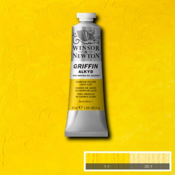 Winsor & Newton Griffin Alkyd Colour - 37 ml tube - Cadmium Yellow Light Hue