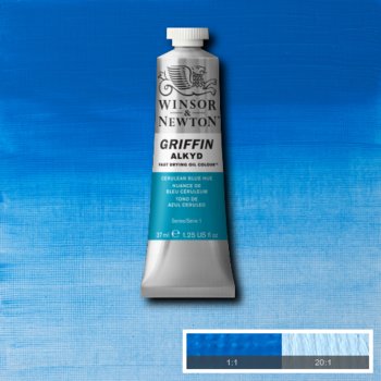 Winsor & Newton Griffin Alkyd Colour - 37 ml tube - Cerulean Blue Hue