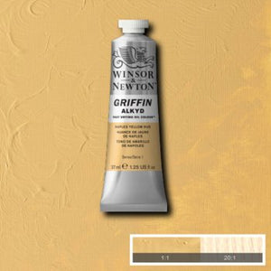 Winsor & Newton Griffin Alkyd Colour - 37 ml tube - Naples Yellow Hue