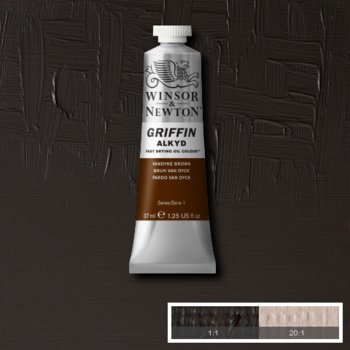 Winsor & Newton Griffin Alkyd Colour - 37 ml tube - Vandyke Brown