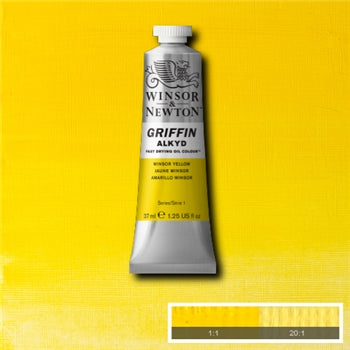 Winsor & Newton Griffin Alkyd Colour - 37 ml tube - Winsor Yellow