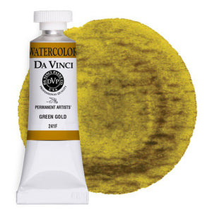 Da Vinci Paint Artists' Watercolour - 15 ml tube - Green Gold