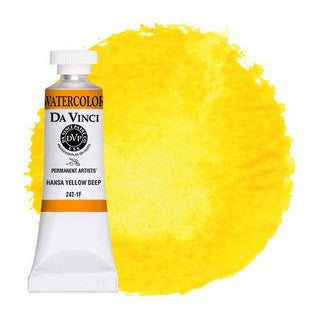 Da Vinci Paint Artists' Watercolour - 15 ml tube - Hansa Yellow Deep