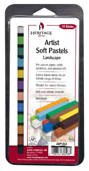 Heritage Arts™ Artist Soft Landscape 12-Color Pastel Set