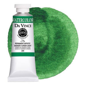 Da Vinci Paint Artists' Watercolour - 37 ml tube - Hooker's Green Light