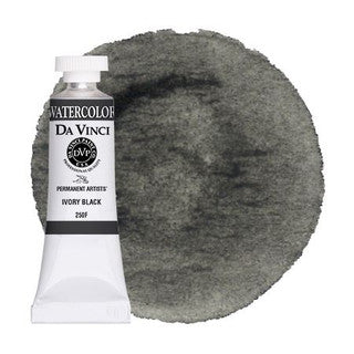 Da Vinci Paint Artists' Watercolour - 15 ml tube - Ivory Black