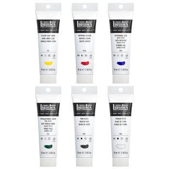 Liquitex Classics 6 Starter Set- 6 x 59 ml Heavy Body Acrylic Artist Colours