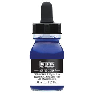Liquitex Acrylic Ink  - 1 oz. bottle - Phthalo Blue Green Shade