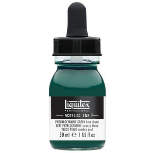 Liquitex Acrylic Ink  - 1 oz. bottle - Phthalo Green Blue Shade