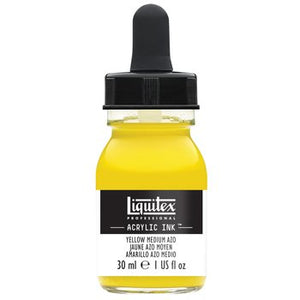 Liquitex Acrylic Ink  - 1 oz. bottle - Yellow Medium Azo