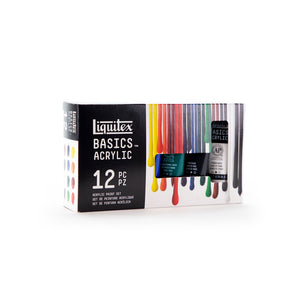 Liquitex Basics Acrylic Colour Set of 12 x 22 ml