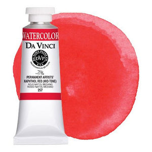 Da Vinci Paint Artists' Watercolour - 37 ml tube - Naphthol Red