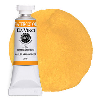 Da Vinci Paint Artists' Watercolour - 15 ml tube - Naples Yellow Deep