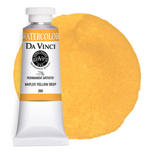 Da Vinci Paint Artists' Watercolour - 37 ml tube - Naples Yellow Deep