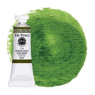 Da Vinci Paint Artists' Watercolour - 15 ml tube - Olive Green