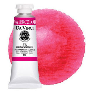 Da Vinci Paint Artists' Watercolour - 37 ml tube - Permanent Rose (Quinacridone)