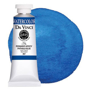 Da Vinci Paint Artists' Watercolour - 37 ml tube - Phthalo Blue